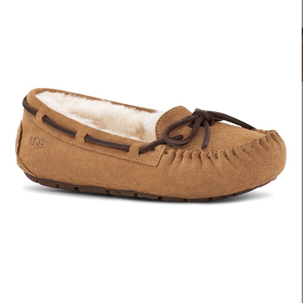 NWB Ugg Women's Bella II UGGplush Lined Slipper Moccasin Chestnut